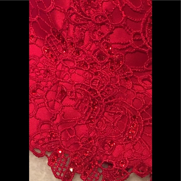 Alyce Paris | Two piece Red Prom Dress size 0 - Picture 6 of 8